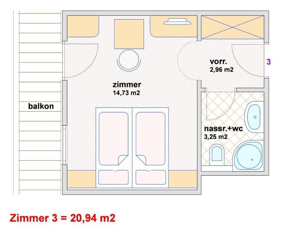 Appartement Hotel Garni Matthäuserhof Gerlos Rum bild